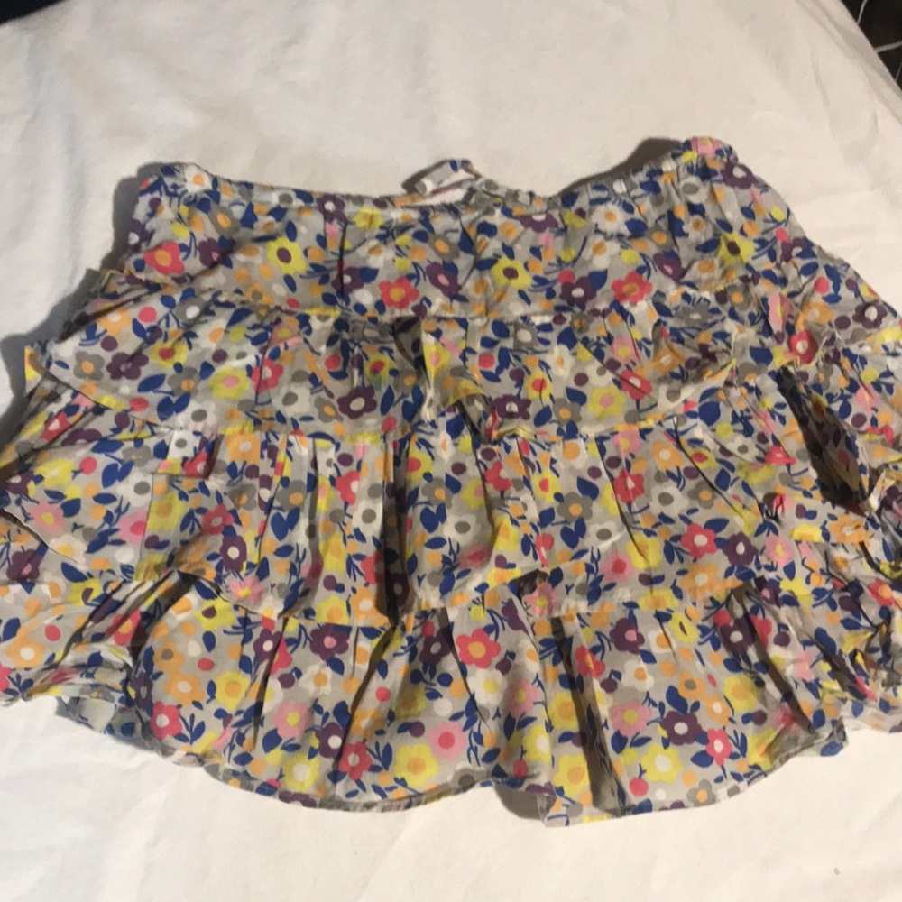 Mini Boden Floral Multicolor Skirt